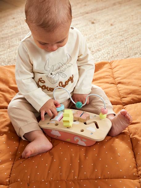Baby Mini-Spieltisch, Holz FSC - mehrfarbig/kirsche+sonne+mehrfarbig/pandafreunde - 4