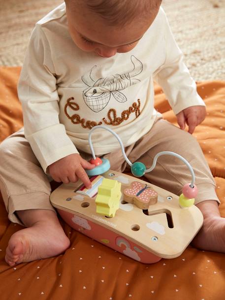 Baby Mini-Spieltisch, Holz FSC® - mehrfarbig/kirsche+sonne+mehrfarbig/pandafreunde - 3