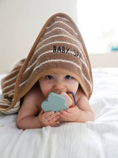 Babymode-Bademäntel & Badecapes-Baby-Set: Kapuzenbadetuch & Handschuh „Baby Spa“ Oeko Tex®