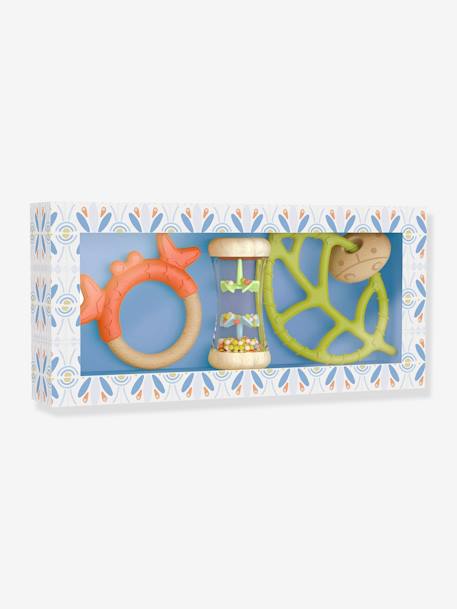 Baby Geschenk-Set mit Beißringen DJECO - grün - 1