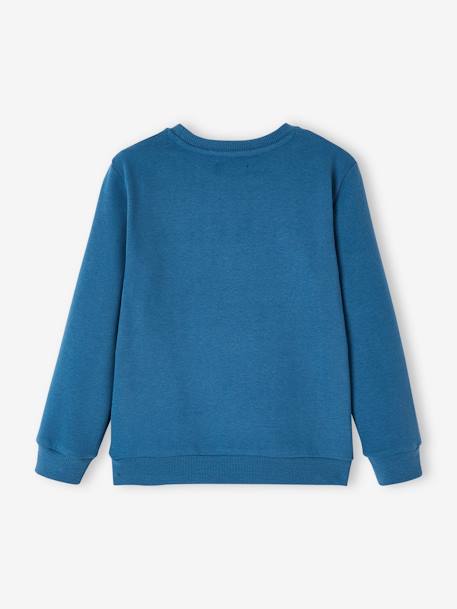 Jungen Sweatshirt, XL-Print BASIC - blau+grün+hellbraun+marine - 2