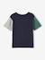 Jungen Sport-Shirt, Colorblock - nachtblau - 2