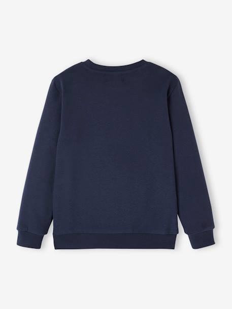 Jungen Sweatshirt, XL-Print BASIC - blau+grün+hellbraun+marine - 15