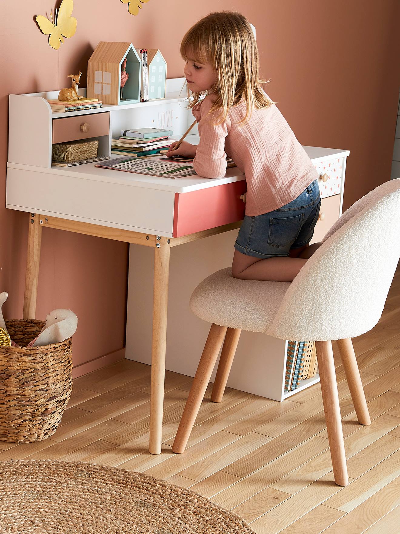 Thumbnail - Kinder Stuhl mit Webpelz