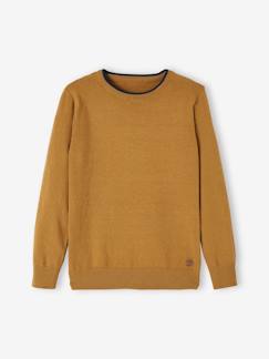 Jungenkleidung-Pullover, Strickjacken, Sweatshirts-Jungen Feinstrick-Pullover BASIC