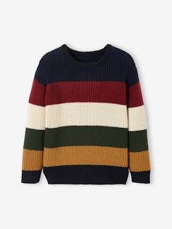 Jungenkleidung-Pullover, Strickjacken, Sweatshirts-Jungen Streifenpullover