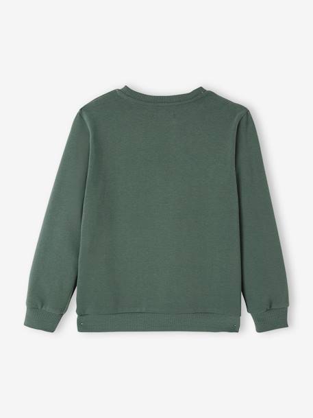 Jungen Sweatshirt, XL-Print BASIC - grün - 4