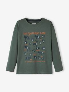Neue Kollektion-Jungenkleidung-Jungen Shirt mit Natur-Print, Bio-Baumwolle