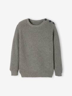 Jungenkleidung-Pullover, Strickjacken, Sweatshirts-Pullover-Jungen Strickpullover mit Knöpfen Oeko-Tex