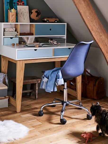 Kinderzimmer Moderner Schreibtischstuhl - grau+grün+marine+rosa+weiß - 13