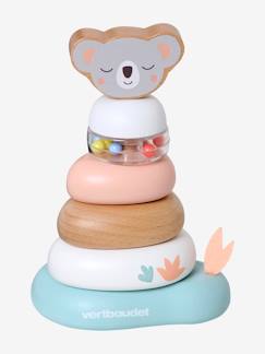 Spielzeug-Baby-Tasten & Greifen-Baby Holz-Stapelturm „Pandafreunde“ FSC