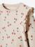 Mädchen Sweatshirt mit Volants und Schriftzug - beige bedruckt+bordeaux+nachtblau bedruckt - 3