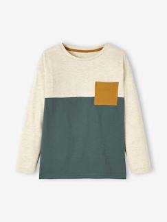Jungenkleidung-Jungen Shirt Colorblock, personalisierbar