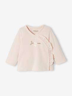 Babymode-Shirts & Rollkragenpullover-Shirts-Wickeljacke für Neugeborene BASIC