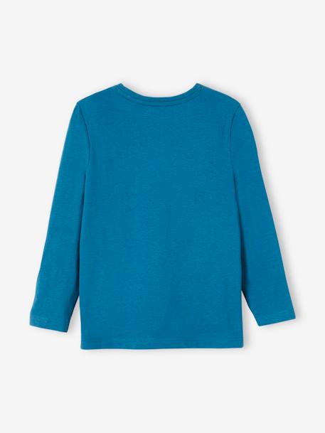 Jungen Shirt, Schriftzug Oeko Tex® - blau+grün+hellbraun+orange+schwarz+senfgelb+tanne - 2