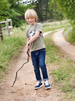 Jungenkleidung-Jungen Slim-Fit-Jeans WATERLESS, Hüftweite REGULAR, Bundweite verstellbar