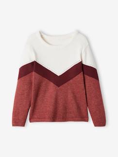 Maedchenkleidung-Pullover, Strickjacken & Sweatshirts-Pullover-Mädchen Pullover, Colorblock Oeko Tex