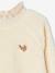 Mädchen Sweatshirt aus Teddyfleece - beige+rosa - 5