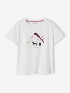 Maedchenkleidung-Mädchen Sport-Shirt mit Yoga-Motiv