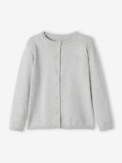 Maedchenkleidung-Pullover, Strickjacken & Sweatshirts-Strickjacken-Mädchen Strickjacke  BASIC Oeko-Tex