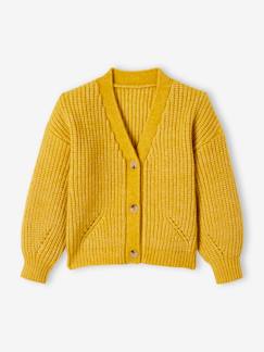 Maedchenkleidung-Pullover, Strickjacken & Sweatshirts-Warmer Mädchen Cardigan, Musterstrick