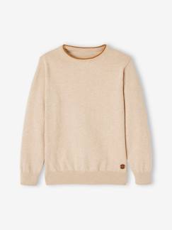 Jungenkleidung-Pullover, Strickjacken, Sweatshirts-Jungen Feinstrick-Pullover BASIC