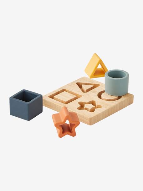 Baby Formen-Puzzle, Holz/Silikon - mehrfarbig - 4
