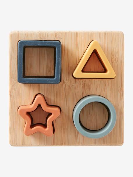 Baby Formen-Puzzle, Holz/Silikon - mehrfarbig - 3