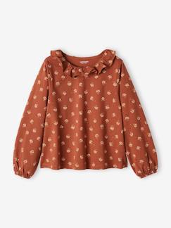 Maedchenkleidung-Shirts & Rollkragenpullover-Mädchen Blusenshirt mit Glitzerblumen