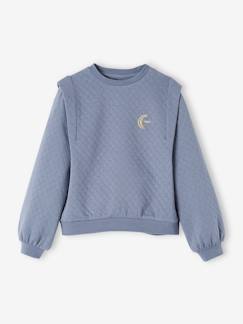 Maedchenkleidung-Pullover, Strickjacken & Sweatshirts-Sweatshirts-Gestepptes Mädchen Sweatshirt
