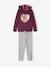 Mädchen Sport-Set aus Sweatshirt und Leggings - altrosa+pflaume - 8