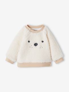 Babymode-Pullover, Strickjacken & Sweatshirts-Baby Pullover, Fell-Imitat