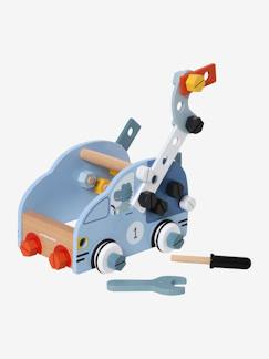 Spielzeug-Baby-Tasten & Greifen-Bau-Set Auto, Holz FSC