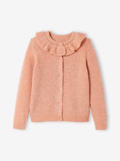 Maedchenkleidung-Pullover, Strickjacken & Sweatshirts-Strickjacken-Warmer Mädchen Cardigan mit Kragen Oeko-Tex