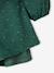 Mädchen Volantkleid mit Glanztupfen, Flanell - grün bedruckt - 4