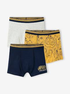 Jungenkleidung-Unterwäsche & Socken-Unterhosen & Boxershorts-3er-Pack Jungen Boxershorts, Safari