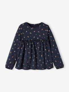 Maedchenkleidung-Mädchen Blusenshirt mit Print