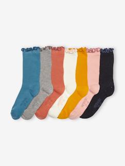 Maedchenkleidung-Unterwäsche, Socken, Strumpfhosen-Socken-7er-Pack Mädchen Socken BASIC