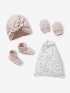 Babymode-Accessoires-Sonnenhüte-Mädchen Baby-Set: Mütze, Fäustlinge & Socken Oeko-Tex®