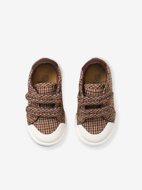 Jungen Baby Sneakers, Klett - braun - 4