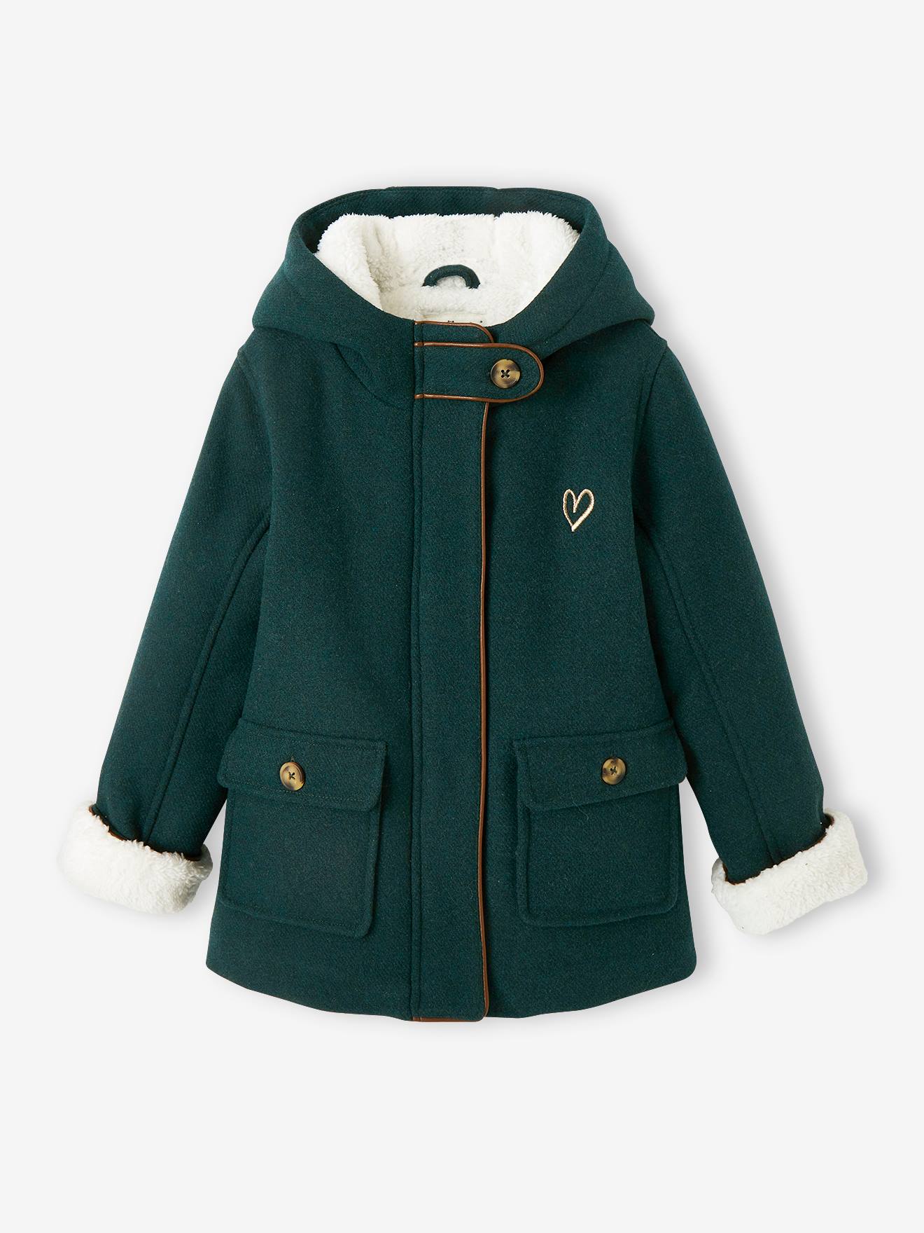 Mädchen Wintermantel aus Wollmix