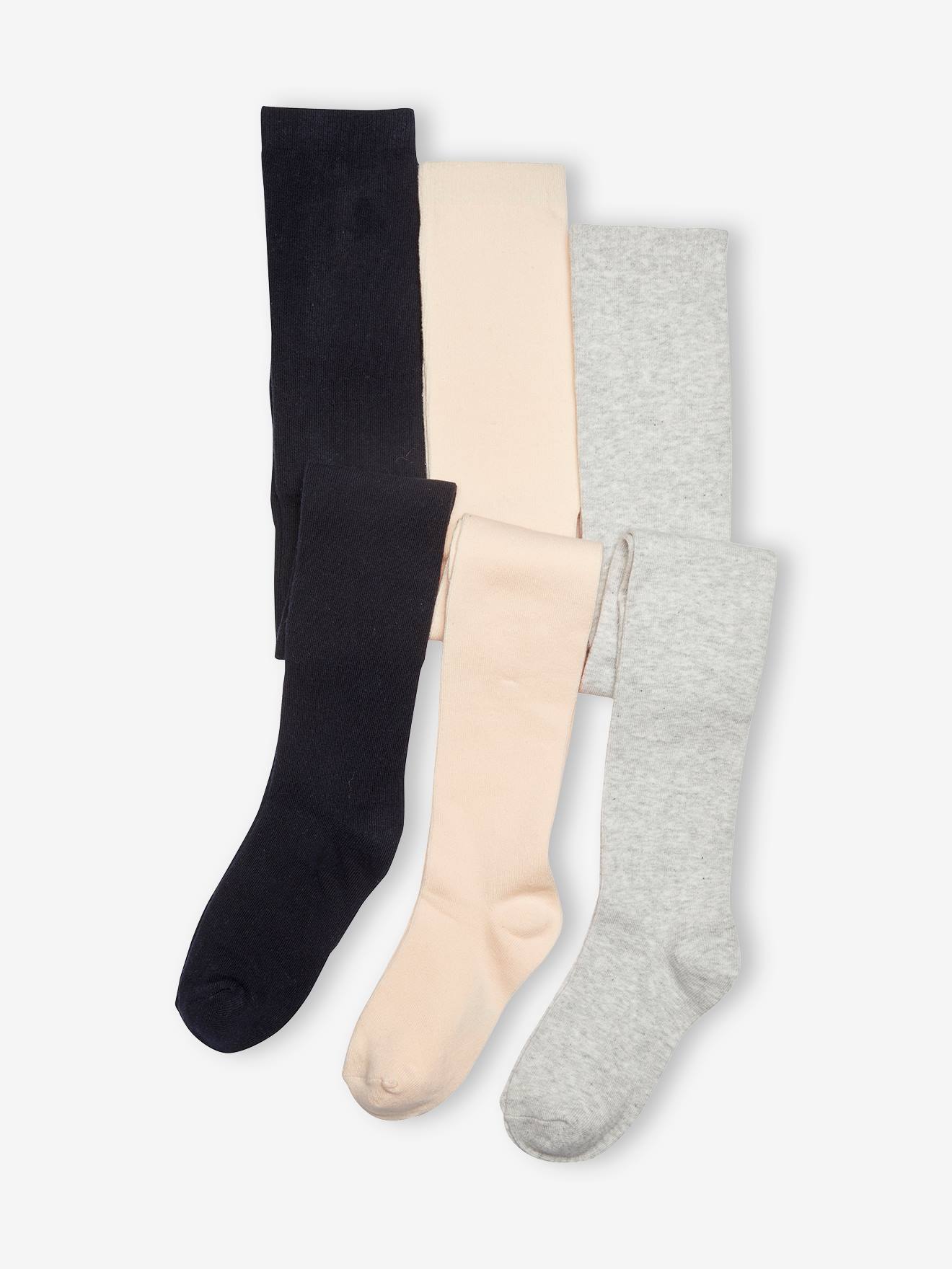 3er-Pack Mädchen Strumpfhosen BASIC