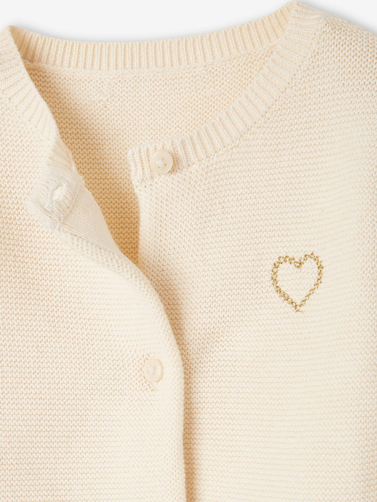 Thumbnail - Baby Strickjacke Herz BASIC