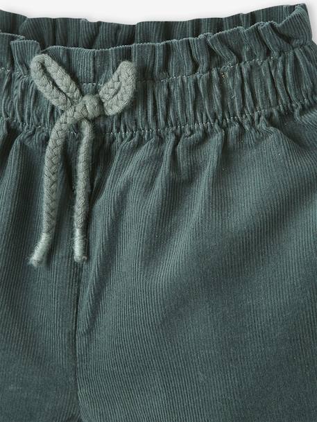 Mädchen Baby-Set: Shirt, Shorts & Haarband Oeko-Tex - dunkelgrün+nachtblau - 8