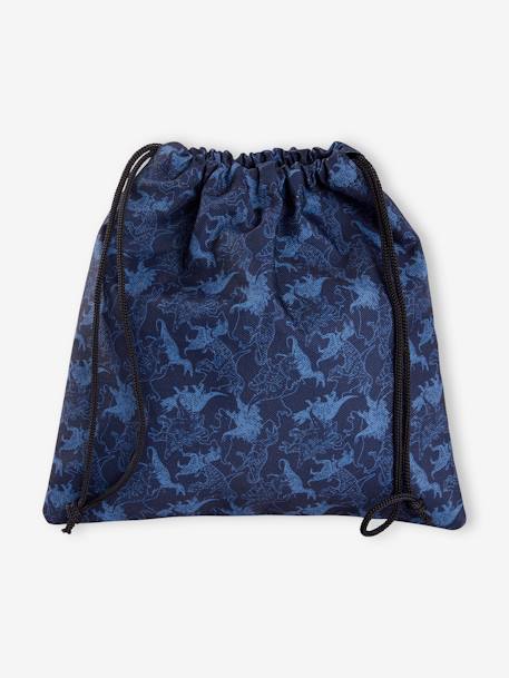 Jungen Lunchbox-Beutel, Dinos - marine bedruckt - 6