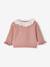 Baby Pullover mit Volantkragen - violett - 1