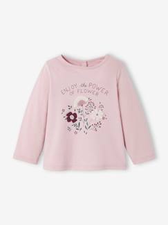 Babymode-Shirts & Rollkragenpullover-Shirts-Mädchen Baby Shirt mit 3D-Blumen