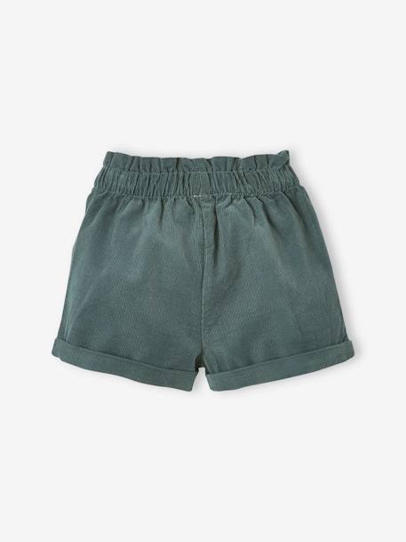 Mädchen Baby-Set: Shirt, Shorts & Haarband Oeko-Tex - dunkelgrün+nachtblau - 6