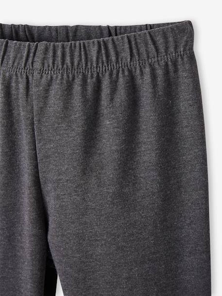 2er-Pack Leggings für Mädchen BASIC Oeko-Tex - koralle+weiß+pack anthrazit/nachtblau+schwarz+grau meliert - 9