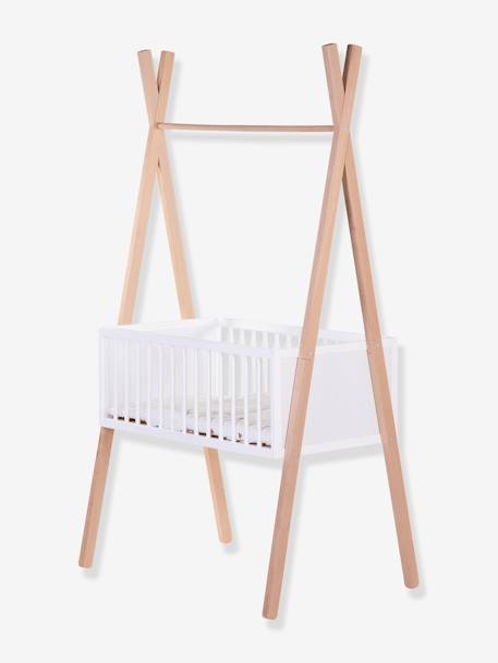2-in-1 Babywiege/Regal „Tipi“ CHILDHOME - weiß/natur - 3